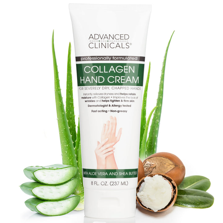 Advanced Clinicals front packaging showing 8 oz cream and benefits