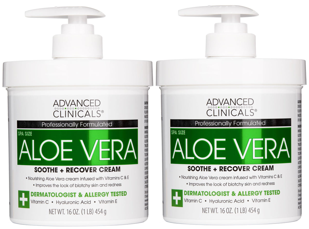 Advanced Clinicals front packaging showing two 16 oz jars and brand hydration benefits