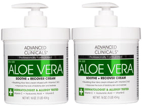 Advanced Clinicals front packaging showing two 16 oz jars and brand hydration benefits