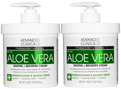Advanced Clinicals front packaging showing two 16 oz jars and brand hydration benefits