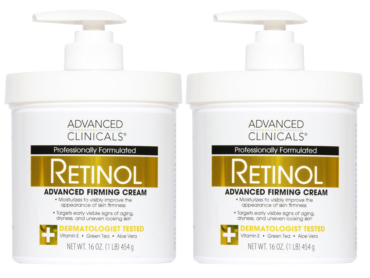 Advanced Clinicals front packaging 2-pack showing product and size benefit