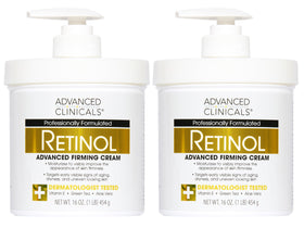 Advanced Clinicals front packaging 2-pack showing product and size benefit