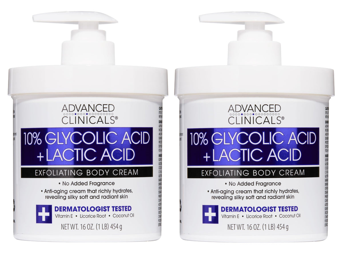 Advanced Clinicals front packaging showing product and two-pack convenience benefit