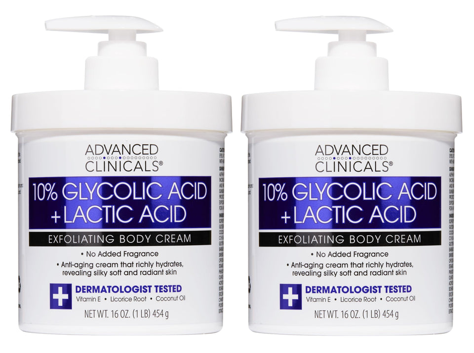 Advanced Clinicals front packaging showing product and two-pack convenience benefit