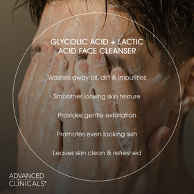 Advanced Clinicals gel texture close-up showing smooth glycerin gel for gentle hydration benefits