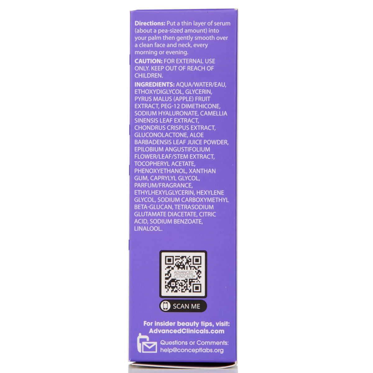 Advanced Clinicals bottle on bathroom shelf showing daily-use skincare lifestyle benefit