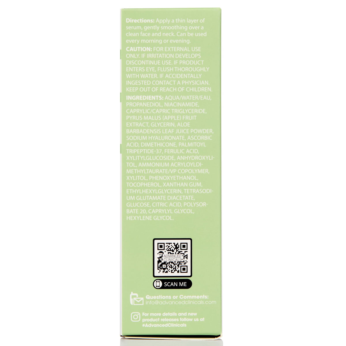 Advanced Clinicals botanical extracts and fruit ingredients staged to show natural support
