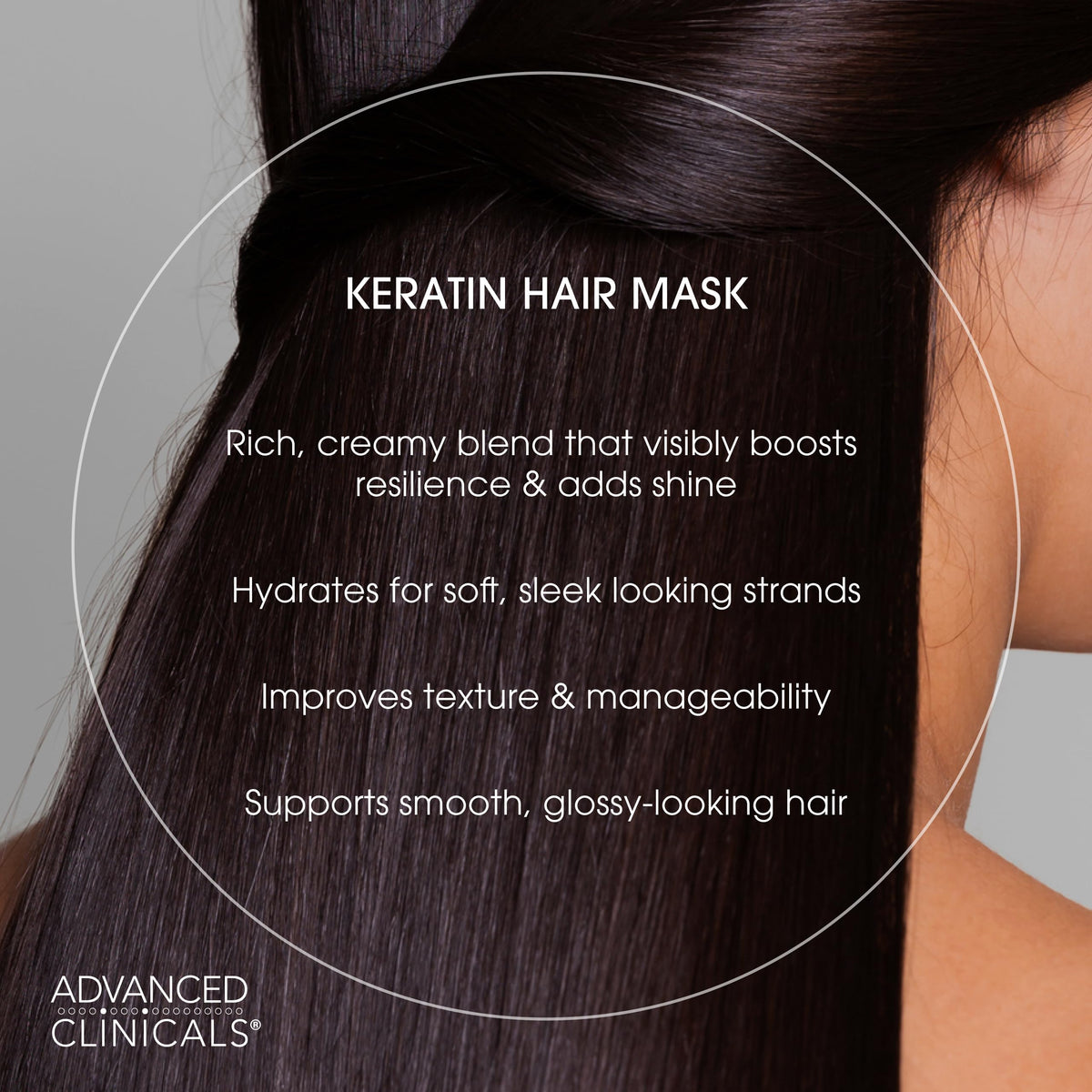 Advanced Clinicals close-up of mask texture highlighting smoothing action