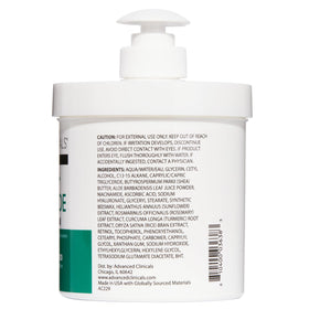 Advanced Clinicals applying lotion to face and neck for nightly renewal