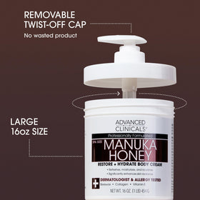 Advanced Clinicals applying cream to hands to soothe and soften skin