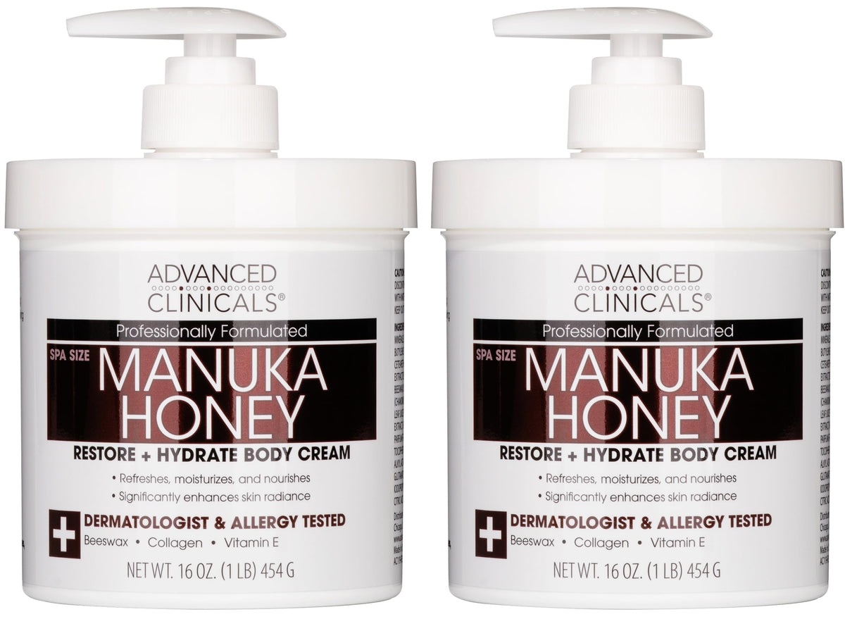Advanced Clinicals front jar showing product and soothing hydration benefit