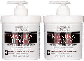 Advanced Clinicals front jar showing product and soothing hydration benefit
