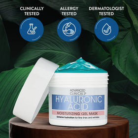 Advanced Clinicals post-use glowing skin showing visibly smoother hydration