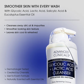 Advanced Clinicals pump dispensing gel emphasizing easy, controlled application and convenience