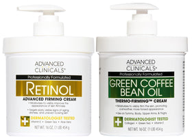Advanced Clinicals retinol cream front packaging showing rich hydration benefit