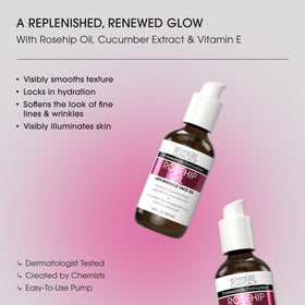 Advanced Clinicals drop of oil on skin highlights smooth texture and fast absorption