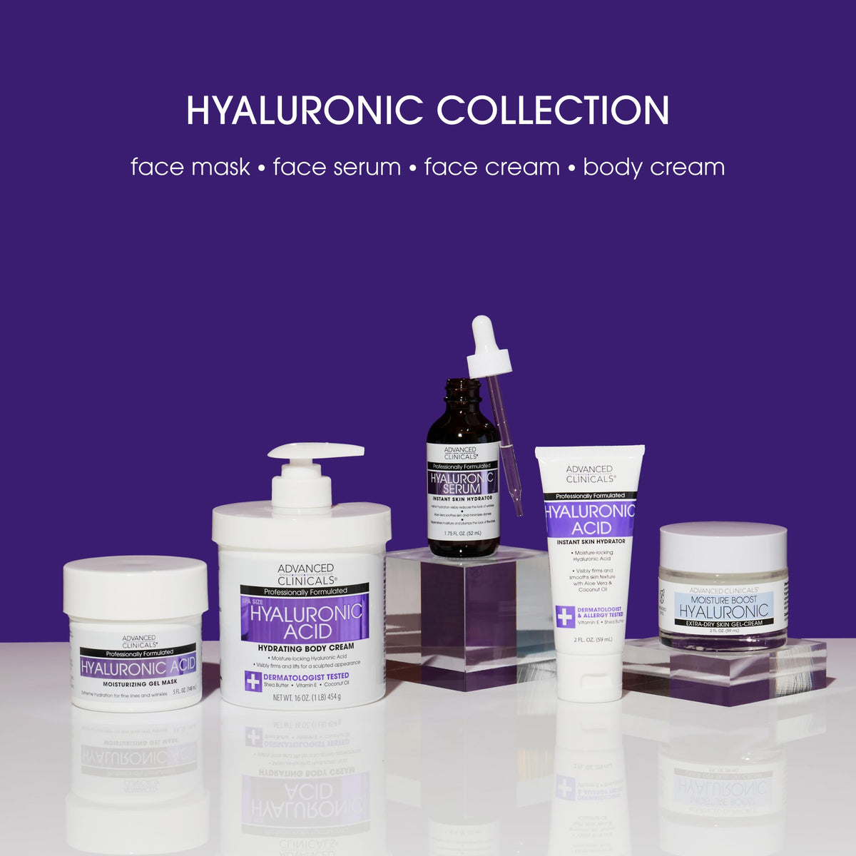 Advanced Clinicals 2 fl oz size beside common objects for clear scale and portability