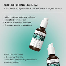 Advanced Clinicals bottle and pump close-up highlighting label and easy dispensing benefit