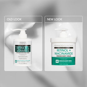 Advanced Clinicals cream texture closeup highlighting smooth absorption benefit