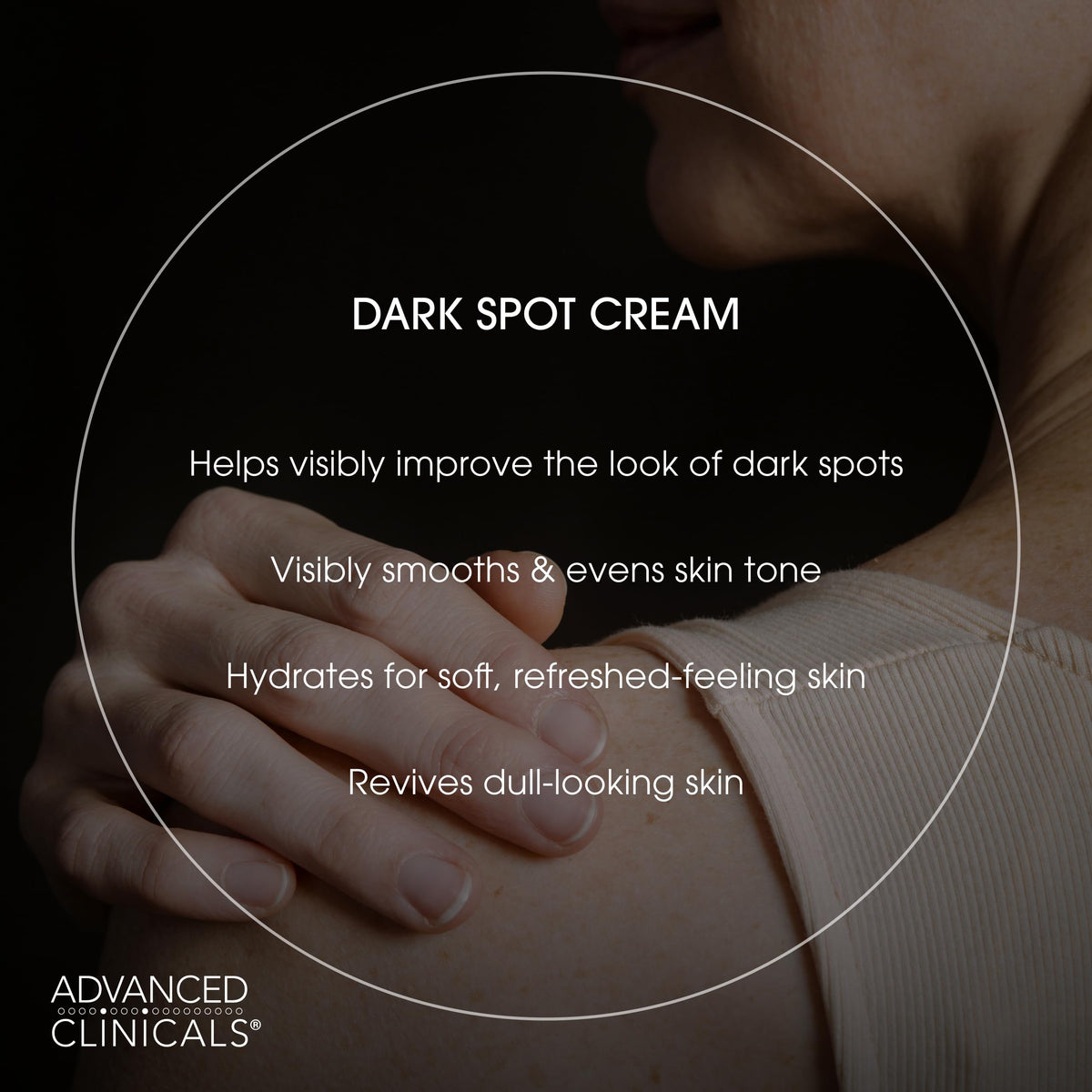 Advanced Clinicals cream texture close-up showing smooth spreadable formula