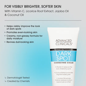 Advanced Clinicals tube on bathroom counter suggesting daily skincare routine