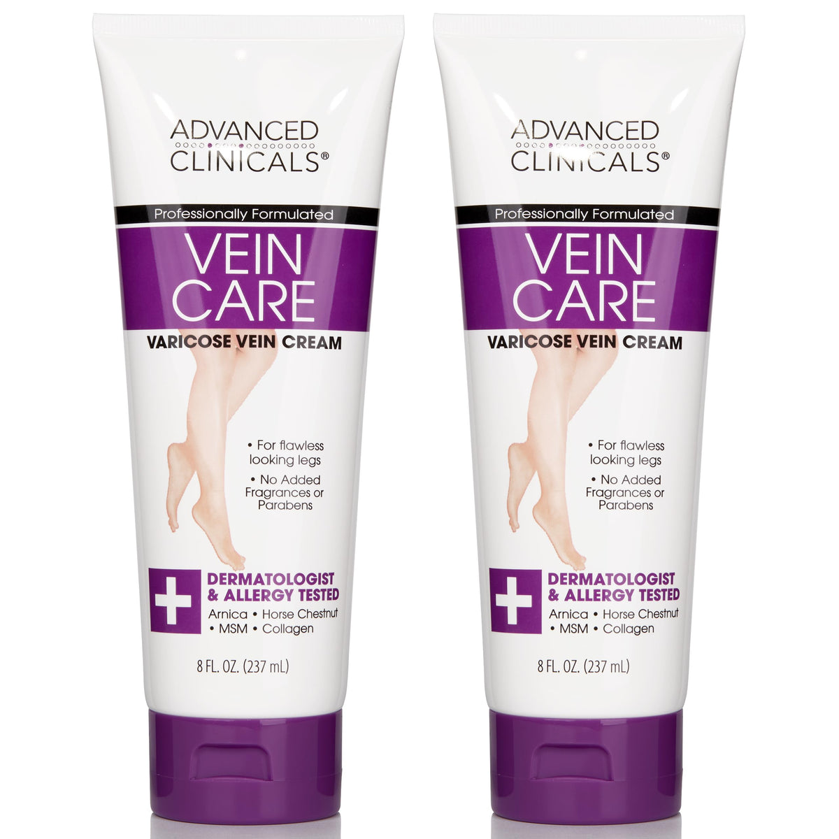Advanced Clinicals front packaging showing tube and label, clear product purpose