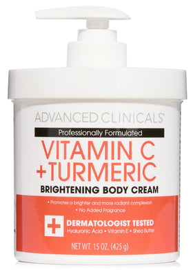 Advanced Clinicals jar front view showing label and cream benefits