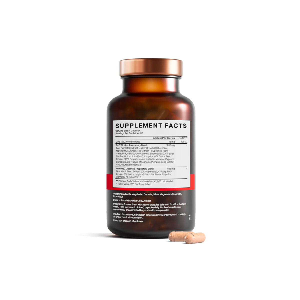 Advanced Trichology bottle on bathroom shelf in lifestyle setting, routine friendly