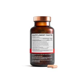 Advanced Trichology bottle on bathroom shelf in lifestyle setting, routine friendly