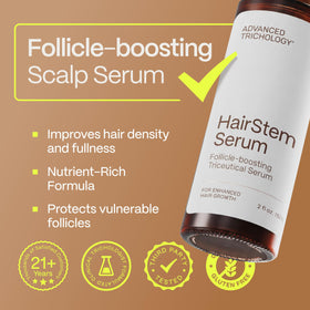 Advanced Trichology HairStem dropper dispensing serum for precise scalp delivery