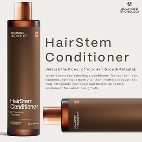 Advanced Trichology creamy conditioner texture on hand for easy application