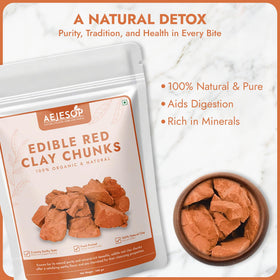 AEJESOP red clay applied to cheek demonstrating gentle cleansing