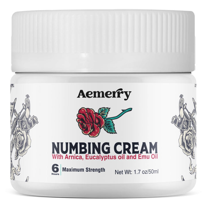 Aemerry front packaging showing jar and label, clear product identity and benefits