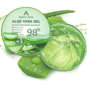 Aero Zen label and ingredient list highlighting organic aloe