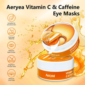 Aeryea open jar displaying stacked hydrogel patches for easy use