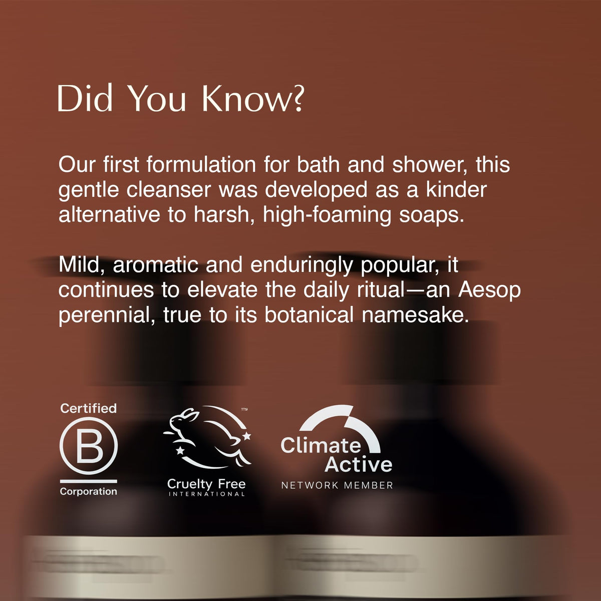 Citrus peels and jasmine near Aesop bottle illustrating botanical ingredient benefits