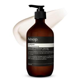 Aesop front bottle showing elegant packaging and clear brand identity