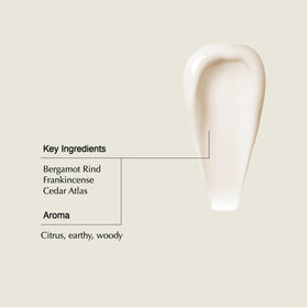 Aesop creamy conditioner texture close-up demonstrating smooth spreadability