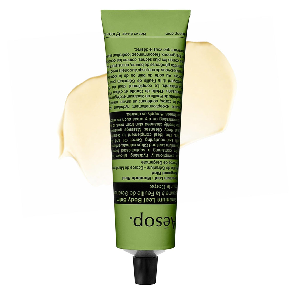 Aesop front jar showing clean design and green-citrus balm benefit