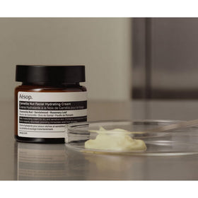 Aesop botanicals chamomile and sandalwood highlighting natural soothing benefits