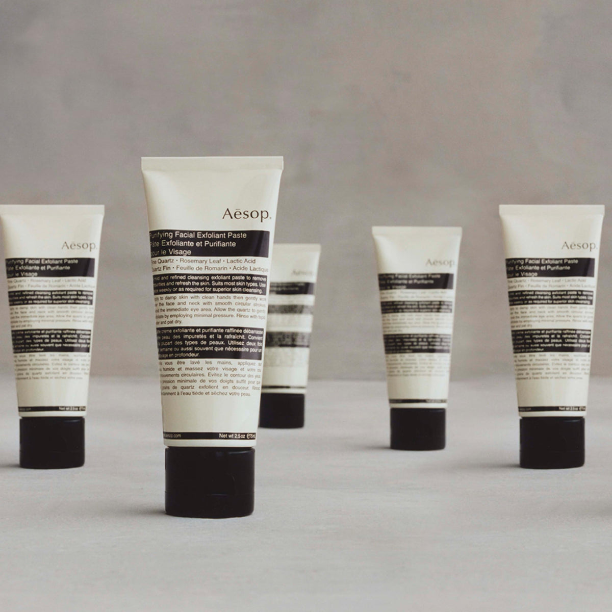 Aesop before and after comparison illustrating smoother, polished skin results