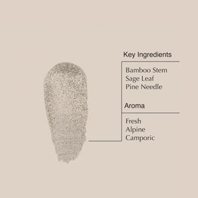 Aesop Redemption Body Scrub applied on arm demonstrating buffing action and instant texture improvement