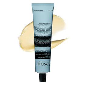 Aesop Reverence front tube showing compact travel size and clean design benefits portability