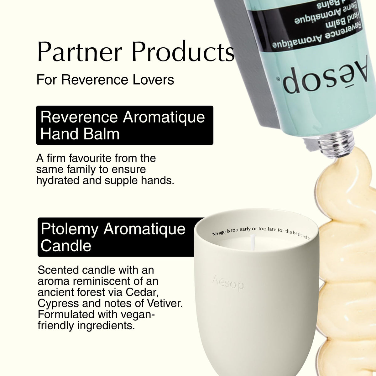 Aesop bottle styled on bathroom shelf highlighting aesthetic and ritual-friendly benefit