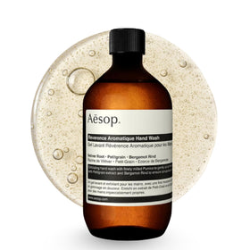 Aesop reverence refill front packaging showing product clarity and volume benefit