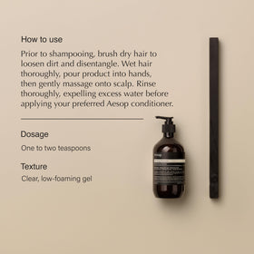Aesop pump detail highlighting bottle neck for easy dispensing benefit