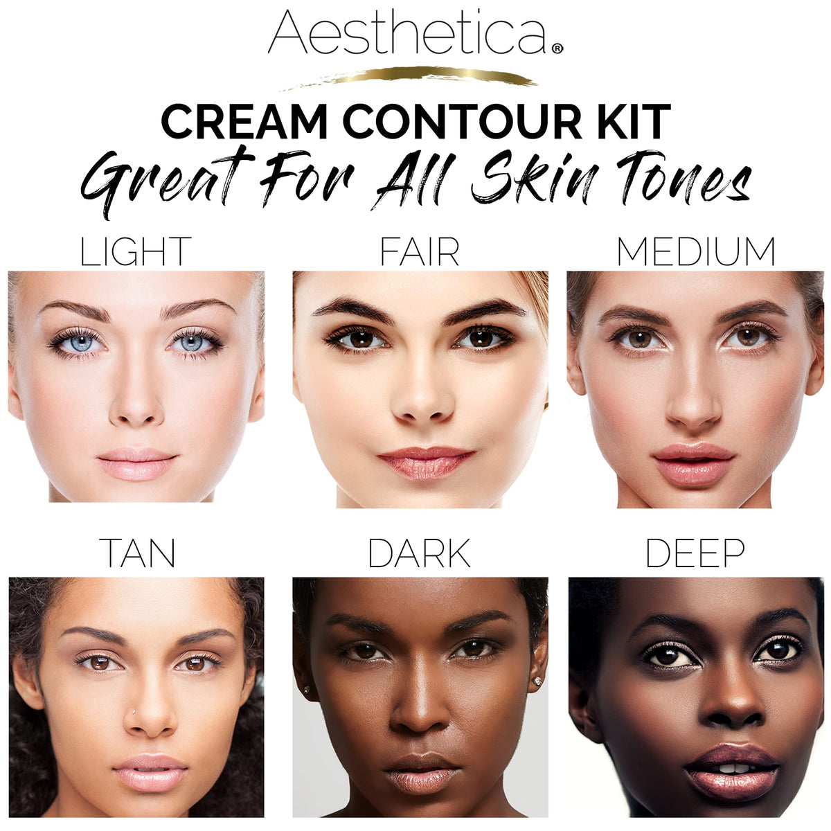 Aesthetica removable refillable pans close detail, easy to swap and customize