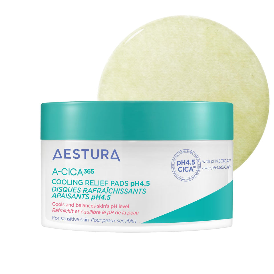 AESTURA front packaging showing product name and 60 pads, conveys convenience