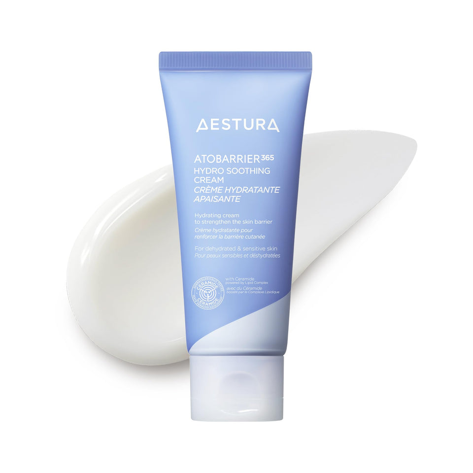 AESTURA front packaging showing jar and box, clear product branding and benefit