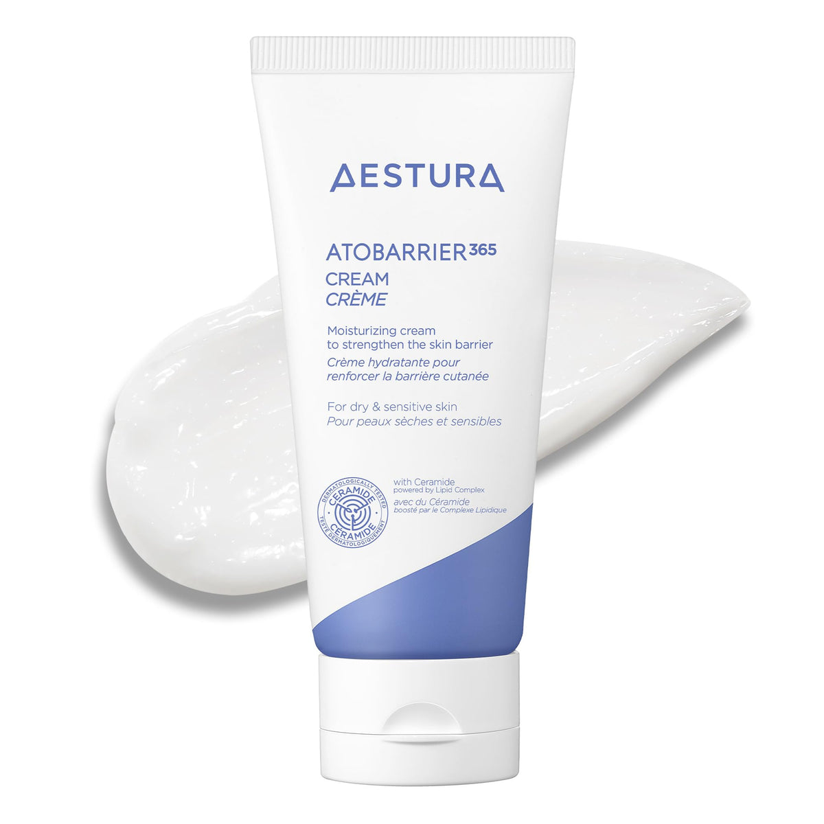 AESTURA front packaging showing jar and product name for calm skin protection